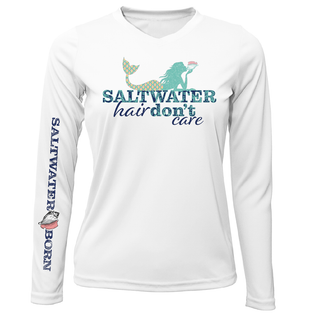 Pensacola, FL "Saltwater Hair Don't Care" Long Sleeve UPF 50+ Dry-Fit Shirt