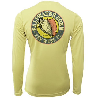 Key West, FL "Saltwater Heals Everything" Long Sleeve UPF 50+ Dry-Fit Shirt