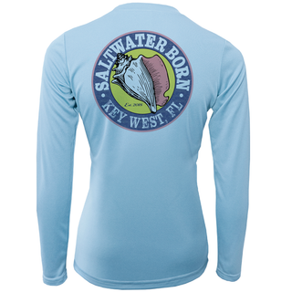 Key West Florida Girl Long Sleeve UPF 50+ Dry-Fit Shirt