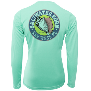 Key West Florida Girl Long Sleeve UPF 50+ Dry-Fit Shirt