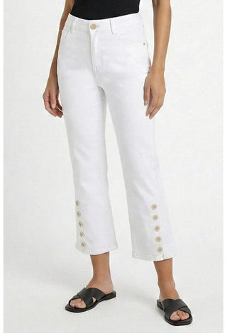 Ethyl Capri Button Crop - Quazar ETHYL JEANS