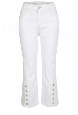 Ethyl Capri Button Crop - Quazar ETHYL JEANS