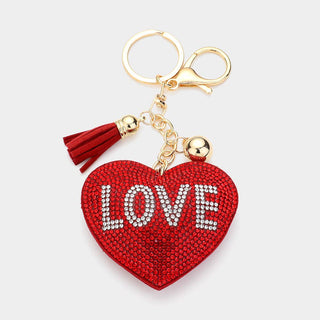 Bling LOVE Message Heart Keychain Sensibling Corp.