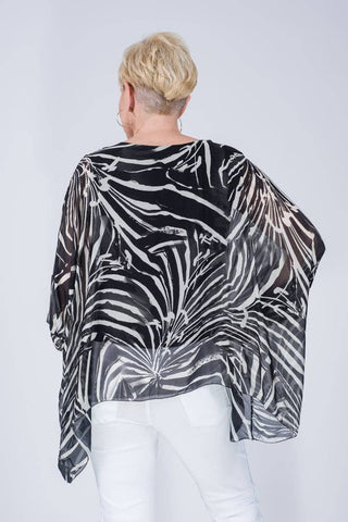 Sofia Botanika Silk Kaftan (BQ201BT) TINA Stephens Italy/Tees By Tina