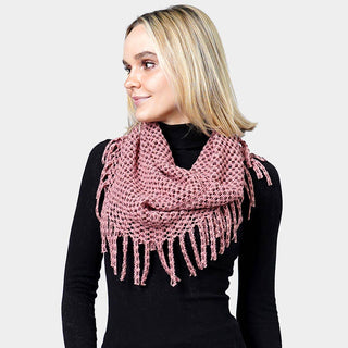 Mini Tube Fringe Scarf Cathys Place