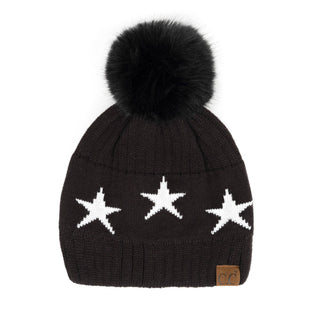 CC Star Pom Beanie ( HAT-4023 ) Truly Contagious
