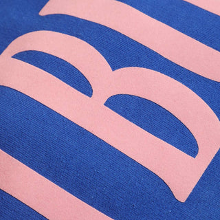 SKI BUM Suede-Like Flocked Logo Heavyweight Sweatshirt Fashion City