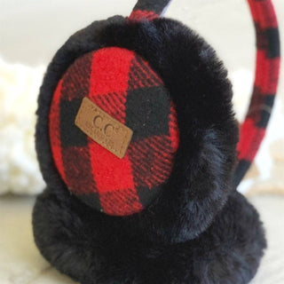 CC Buffalo Plaid Earmuff ( EM-2380 ) Truly Contagious