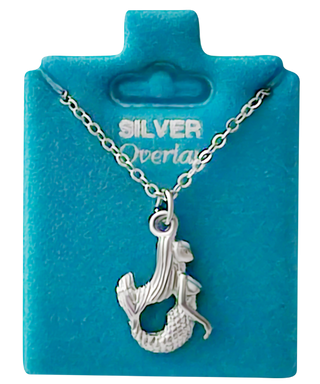 Made In USA Mermaid Necklace Available in Gold or Silver