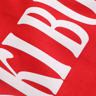 SKI BUM Suede-Like Flocked Logo Heavyweight Sweatshirt Fashion City