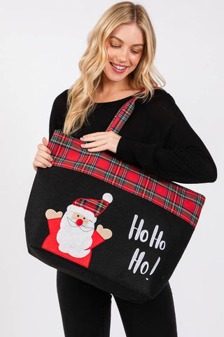 Ho Ho Ho Christmas Santa Tote Bag