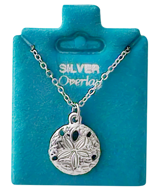 Made In USA Medium Sand Dollar Necklace Gold or Silver