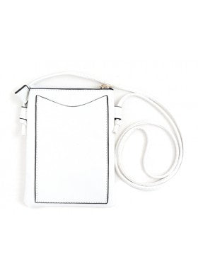 WHITE WHALE TAIL CROSS BODY BAG