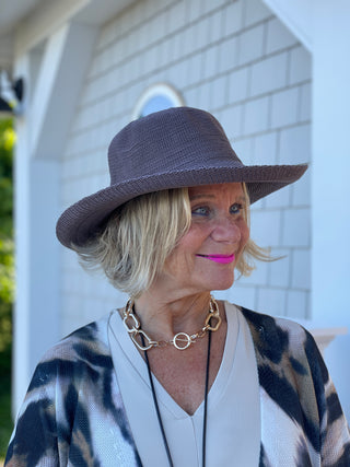LULU B BROWN HAT
