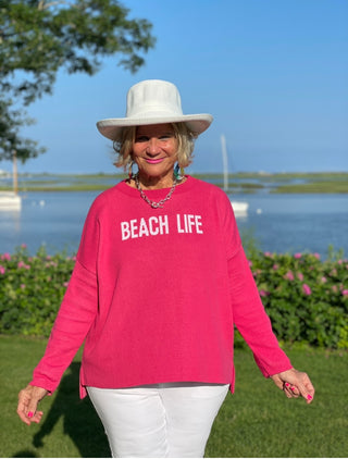 NANTUCKET RED BEACH LIFE SWEATER