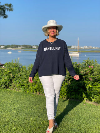 NANTUCKET NAVY SWEATER