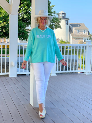 SEAFOAM BEACH LIFE SWEATER