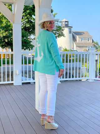 SEAFOAM BEACH LIFE SWEATER