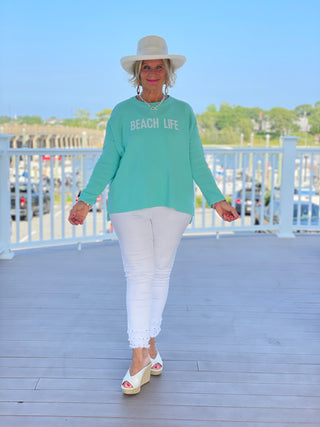 SEAFOAM BEACH LIFE SWEATER