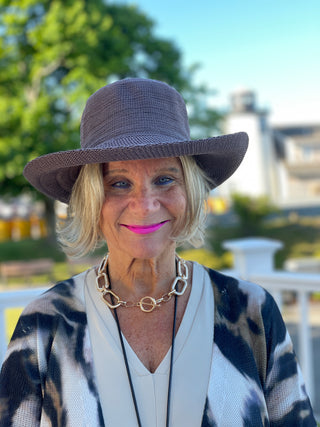 LULU B BROWN HAT