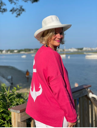 NANTUCKET RED BEACH LIFE SWEATER