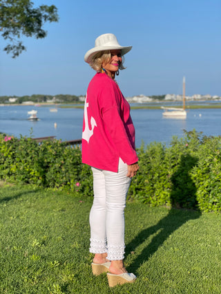 NANTUCKET RED BEACH LIFE SWEATER