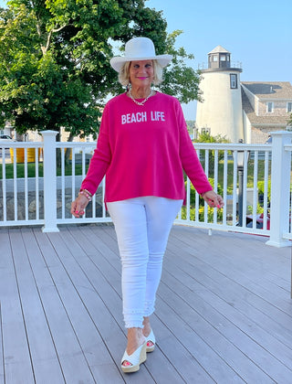 NANTUCKET RED BEACH LIFE SWEATER