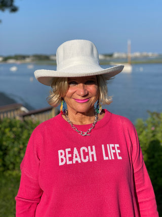 NANTUCKET RED BEACH LIFE SWEATER