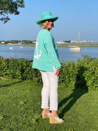 SEAFOAM BEACH LIFE SWEATER