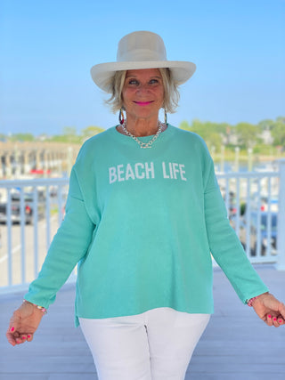 SEAFOAM BEACH LIFE SWEATER