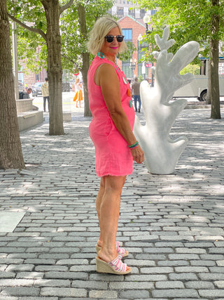 LULU-B CORAL LINEN JACKET