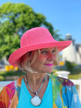 LULU-B BRIGHT CORAL HAT