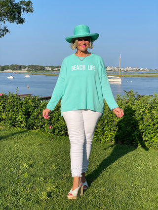 SEAFOAM BEACH LIFE SWEATER