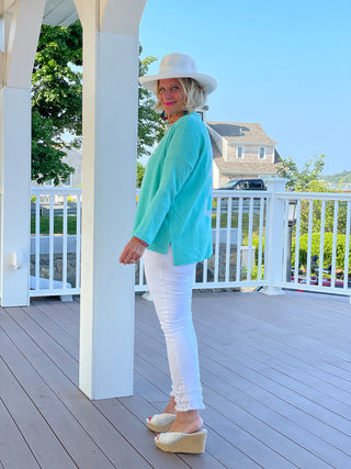 SEAFOAM BEACH LIFE SWEATER