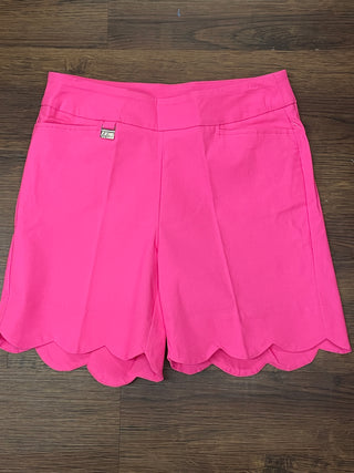 LULU-B HOT PINK SCALLOP SHORTS