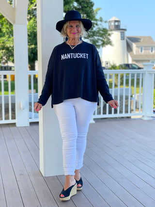 NANTUCKET NAVY SWEATER