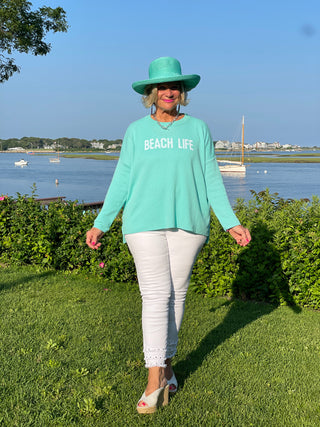 SEAFOAM BEACH LIFE SWEATER