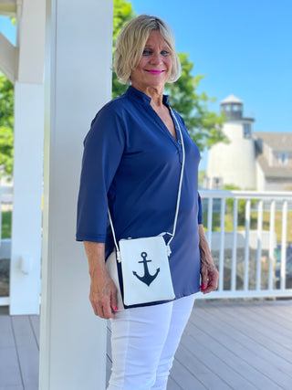 ANCHOR CROSS BODY BAG 2 COLORS