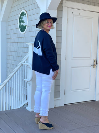 CAPE COD  NAVY SWEATER