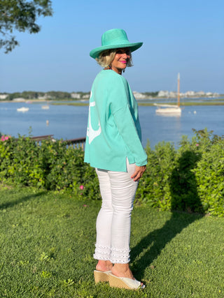 SEAFOAM BEACH LIFE SWEATER