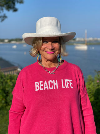 NANTUCKET RED BEACH LIFE SWEATER