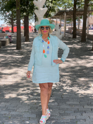 LULU-B SEAFOAM LINE DRESS