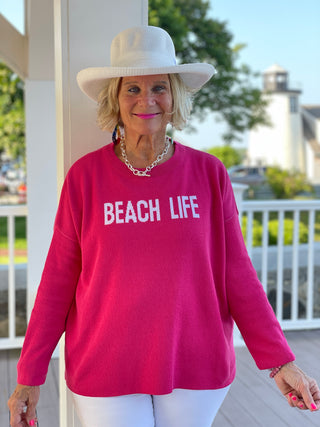 NANTUCKET RED BEACH LIFE SWEATER