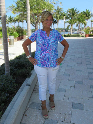 EMMA BLUES SHORT SLEEVE - Cathys Place