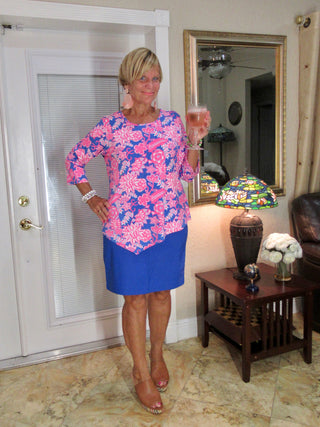 LULU B COBOLT BLUE SKIRT - Cathys Place