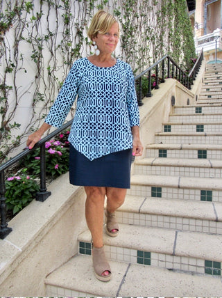LULU B CLASSIC NAVY SKIRT - Cathys Place