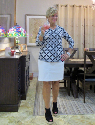 LULU B WHITE SKIRT - Cathys Place