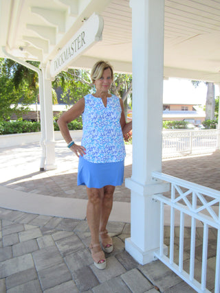 AQUA REEF SLEEVELESS V-NECK - Cathys Place