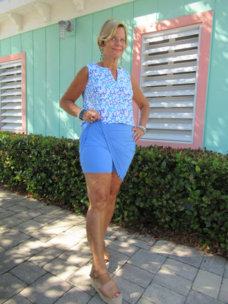 AQUA REEF SLEEVELESS V-NECK - Cathys Place