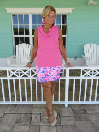 HOT PINK RUFFLE TOP - Cathys Place